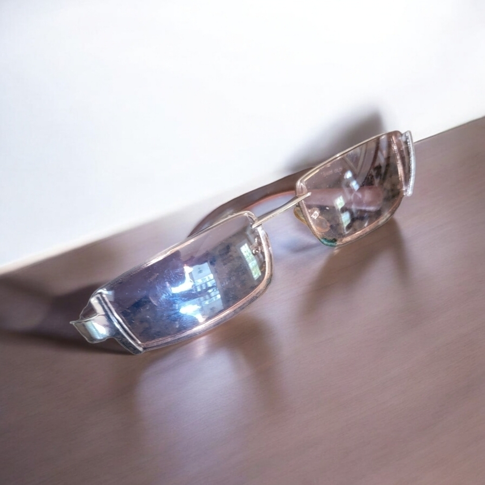 Rose colored Square Sunglasses